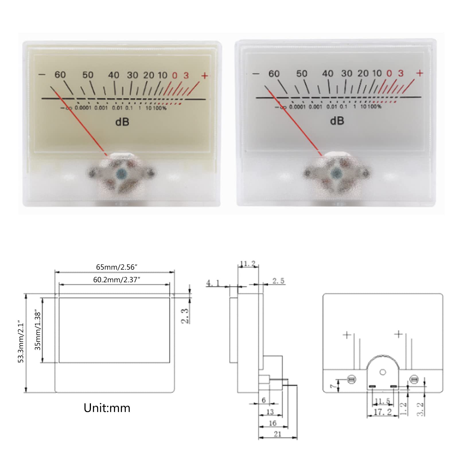 Petit VU mètre de haute précision pour studio maison voiture transformation Vu Meter