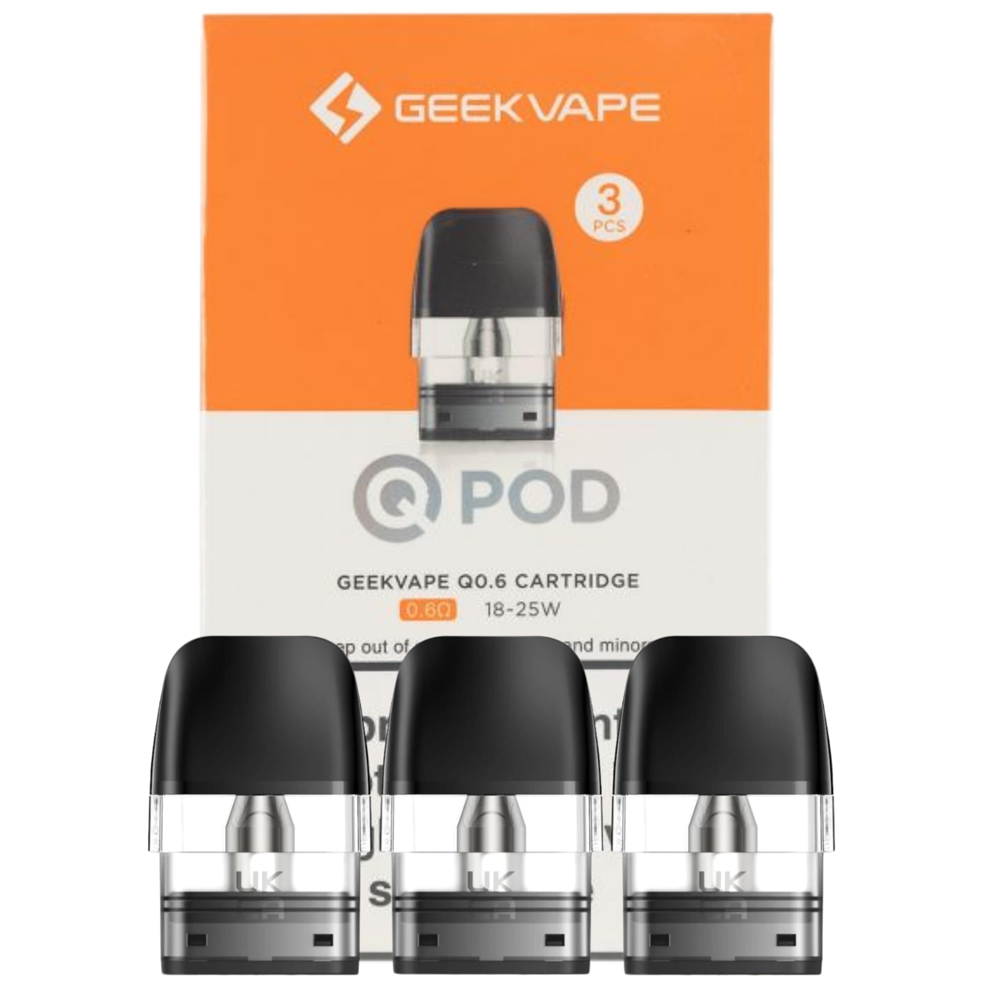 GEEKVAPE Q 1.2 Ohm Top Fill Pods [Pack of 3] - Tri Proof Protection, Built  in Coil, 8 to 12W, MTL, 2mL, Replacement Pod for  SonderQ/SonderQ2/WenaxQ/WenaxQ2/DigiQ/AegisQ/AegisHeroQ, No Nicotine:  Amazon.co.uk: Electronics & Photo