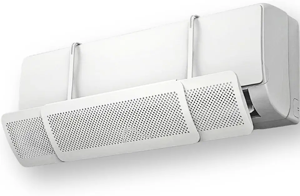 Defletor de Ar Condicionado Split Ajustável até 96cm – Evita Vento Direto no Rosto | Mais Conforto e Proteção para Dormir Melhor | Direcionador Universal Fácil de Instalar