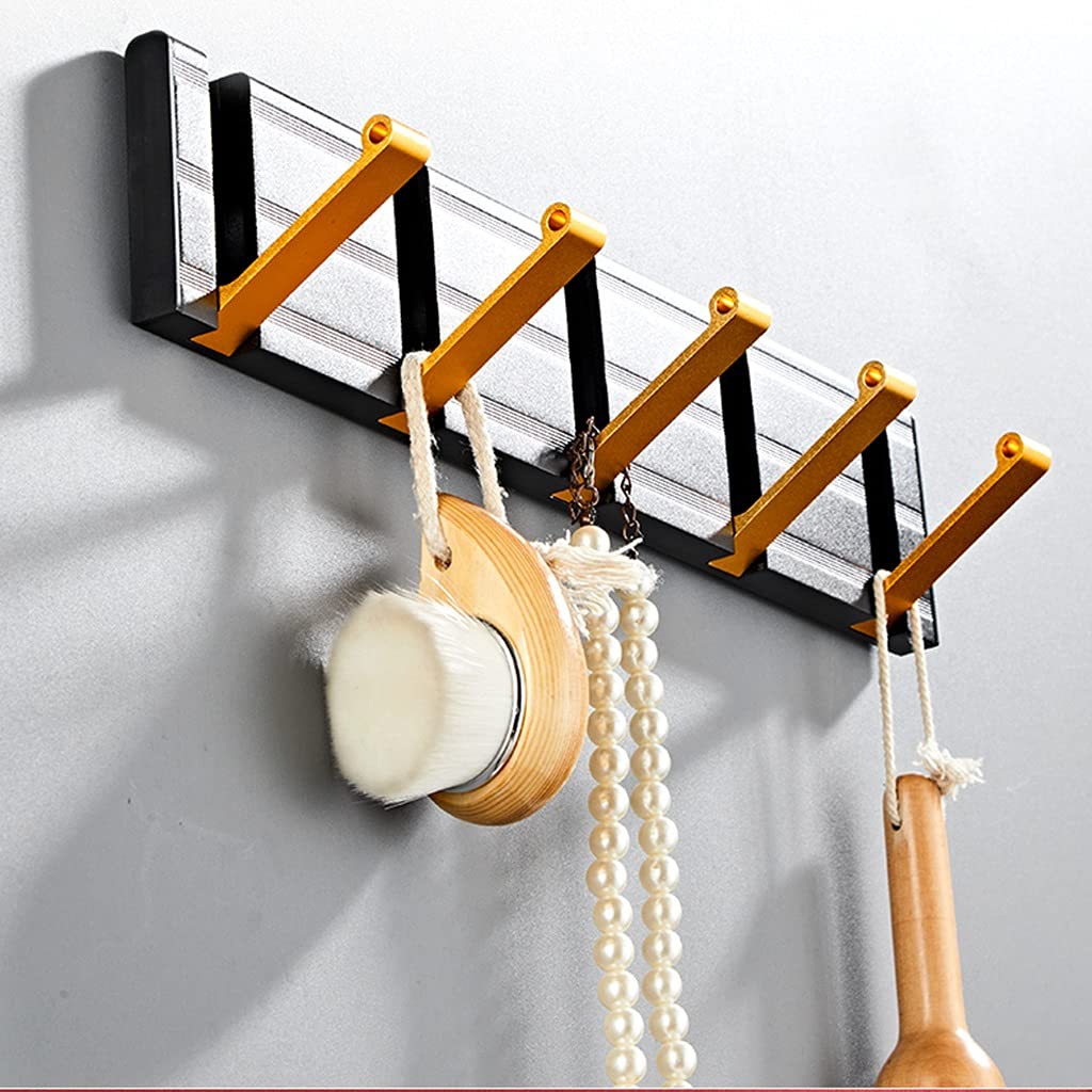 Percheros Para Colgar Abrigos Appendiabiti pieghevole for uso domestico Appendiabiti a parete con punzonatura gratuita Adatto for appendere vestiti Chiavi for cappelli Perchero Para Colgar Bolsas(A-5h