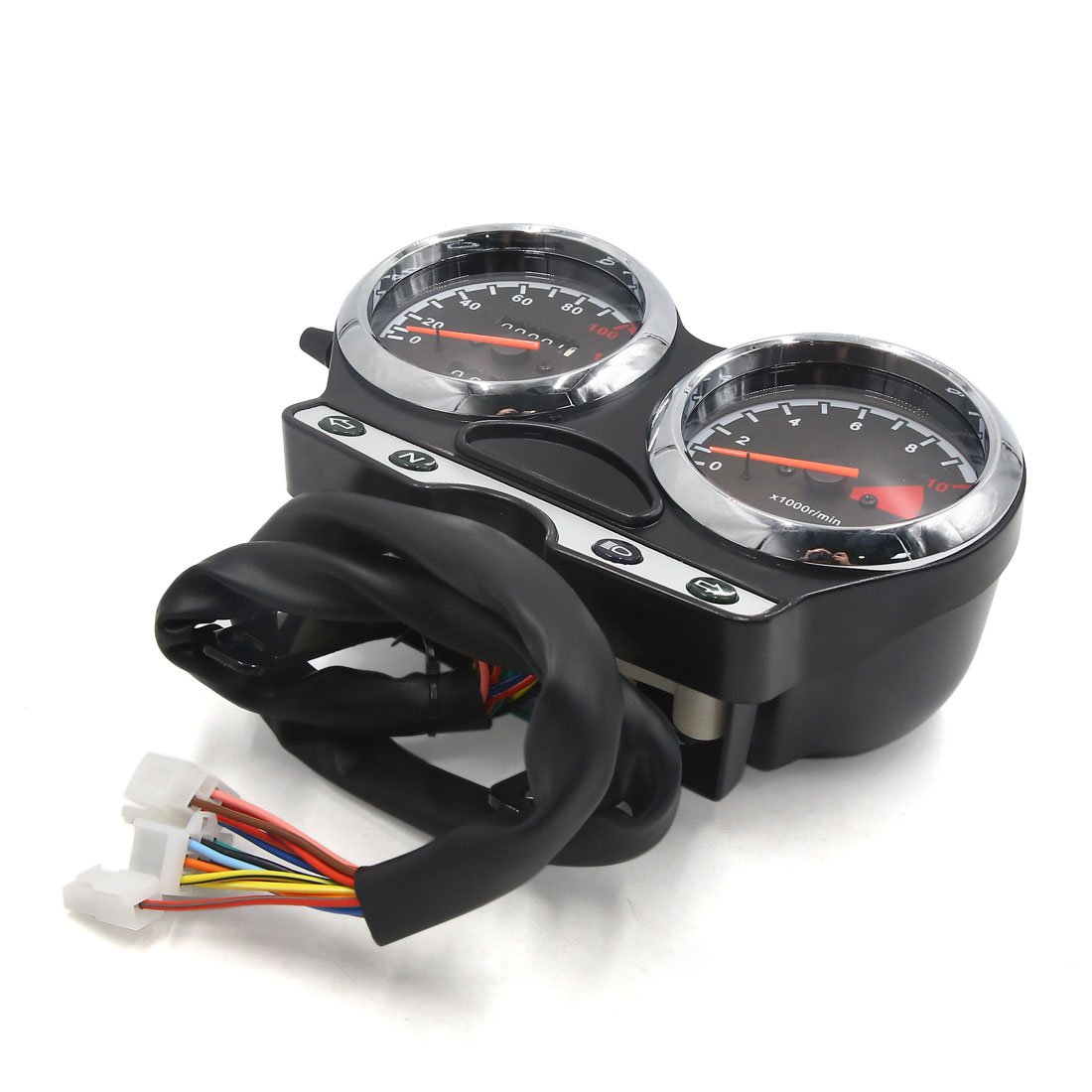 Motorcycles 0-140Km/h Odometer Tachometer Speedometer Gauge Meter DC 12V 3W for GT (id: f2e 87e a39 1a7 16a