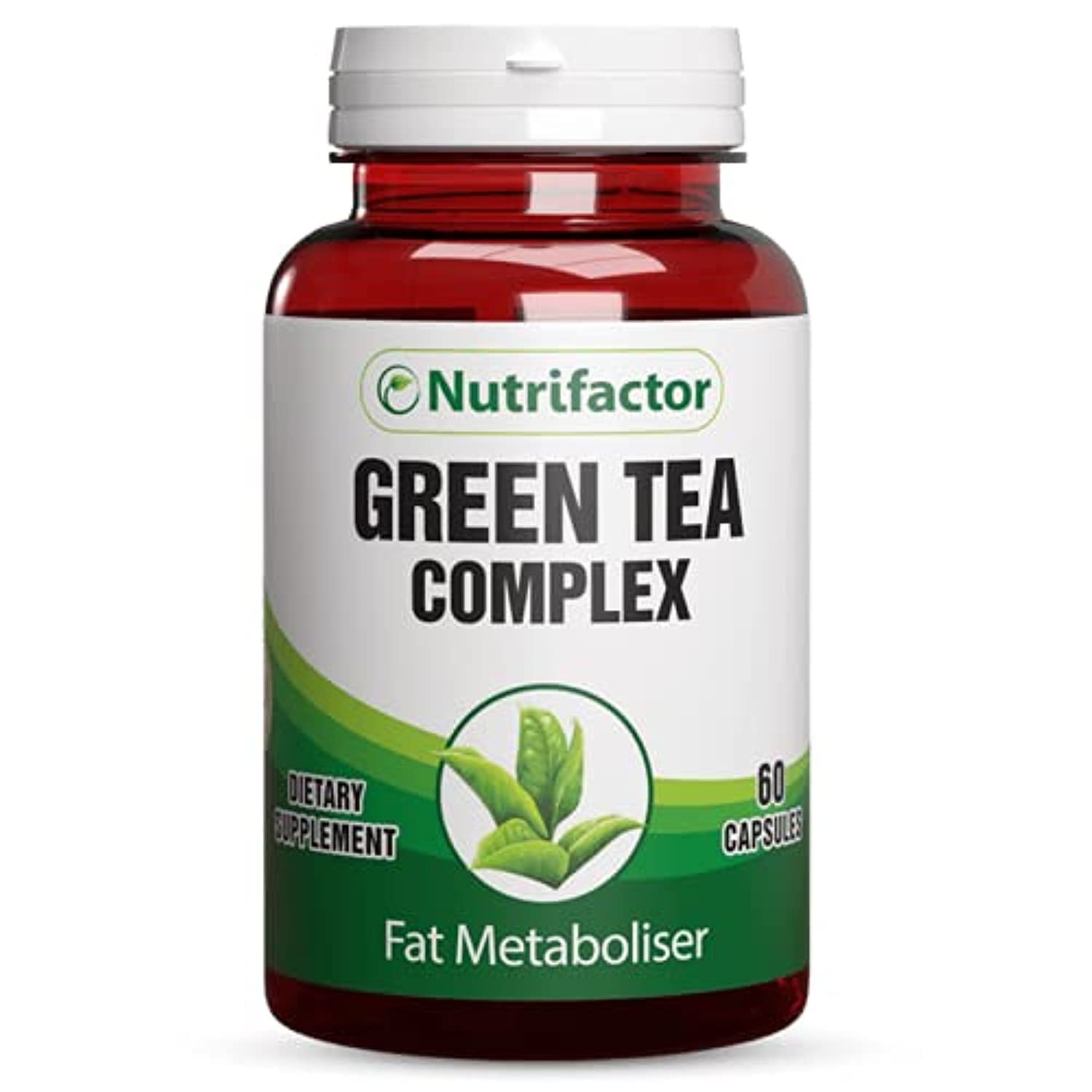 NutrifactorGreen Tea Complex - Fat Metaboliser - Supports Healthy Weight Loss, Cardiovascular Health, and Immune Function (60 Capsules)