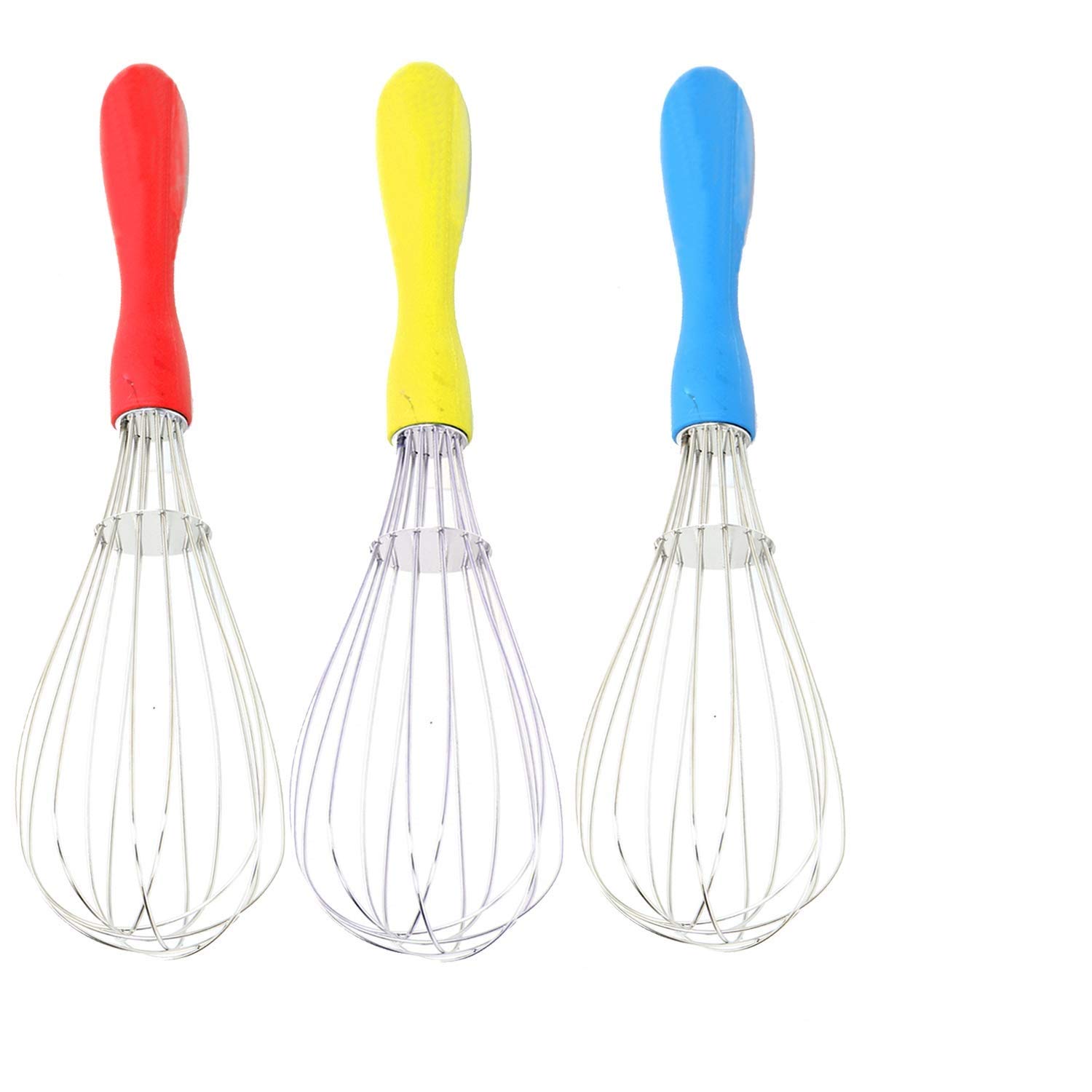 Kuber Industries Dolphin 3 Pieces Stainless Steel Hand Blender Mixer Froth Whisker Latte Maker for Milk Coffee Egg Beater Juice,30 cm (Blue) - CTKTC31365-image-8