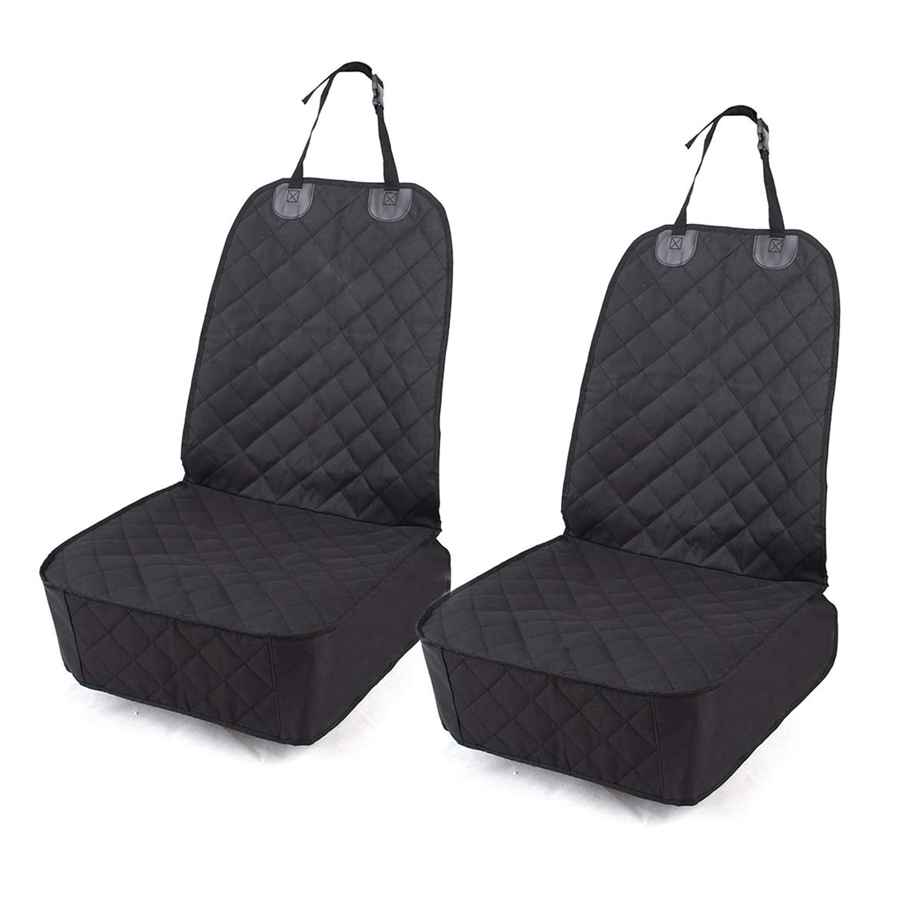HONEST OUTFITTERS Dog Car Seat Cover 2 Pack, Waterproof Front Seat Car Cover for Cars, Trucks, and Suvs, Pet Front Cover for Cars, Nonslip Dog Seat Cover, Black