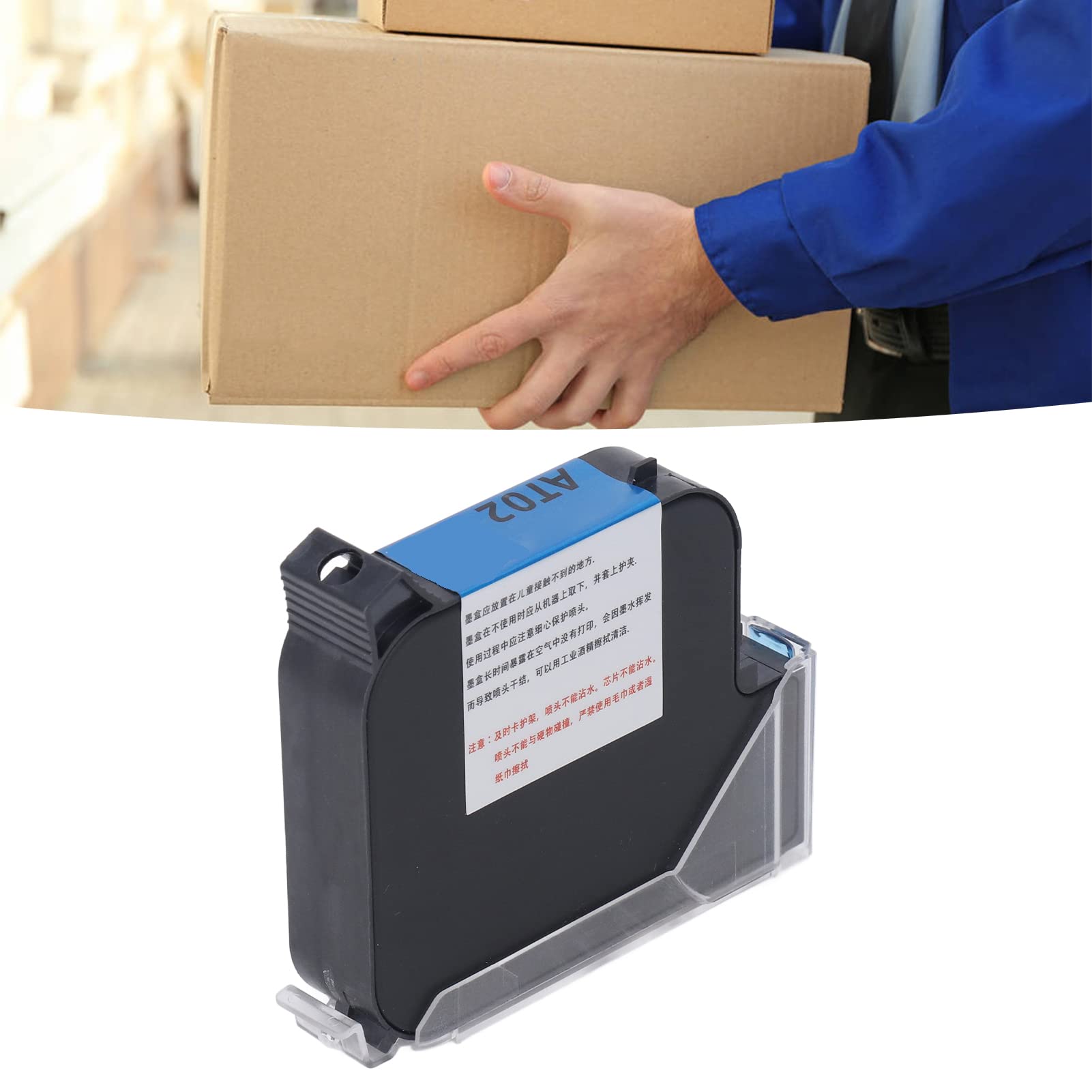Sostituzione della Cartuccia della Stampante a Getto D'inchiostro Portatile Cartuccia D'inchiostro Portatile Nera da 25,4 Mm da 42 Ml per Uso Industriale in Ufficio