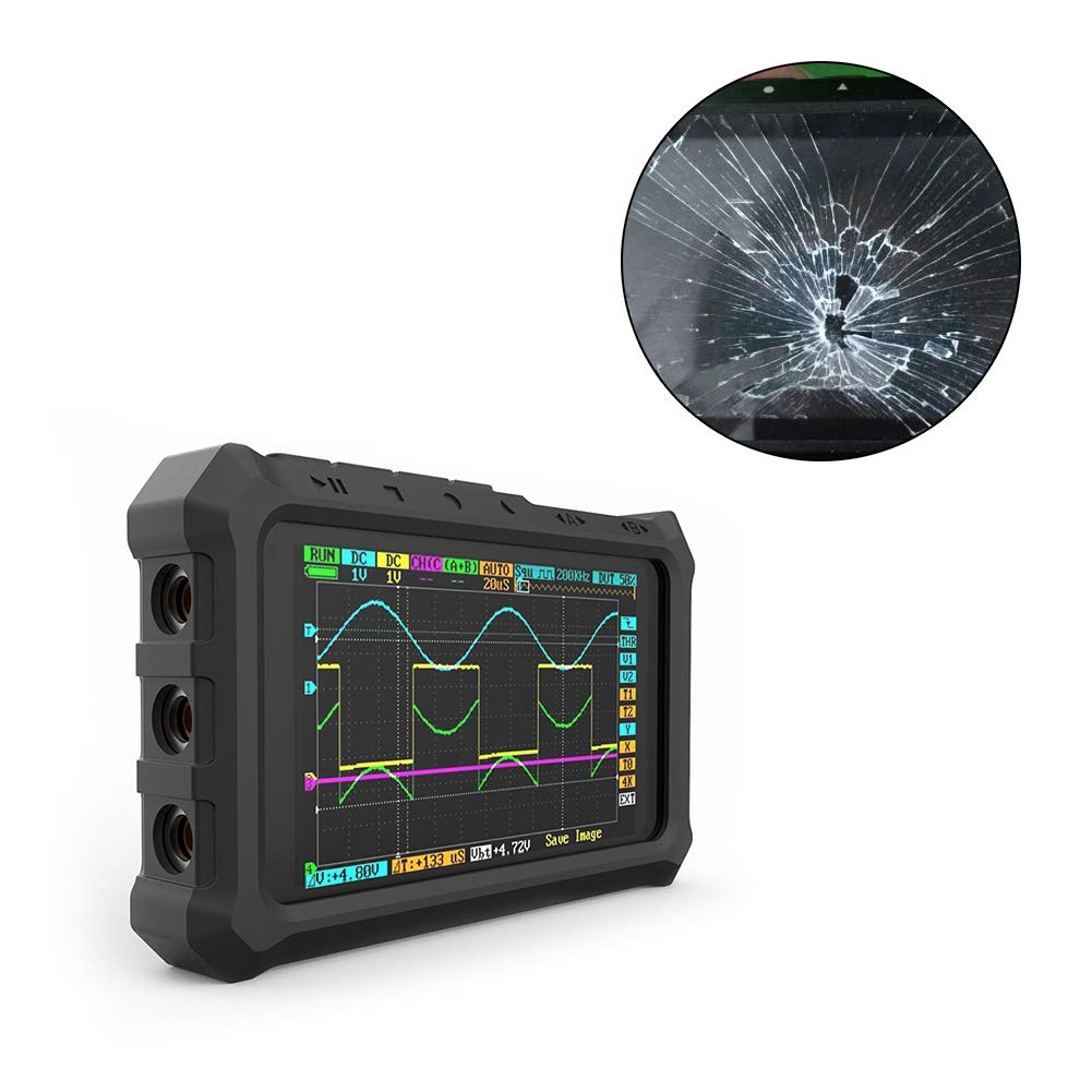 1Pcs Oscilloscope Silicone Case Black Comfortable Feel Ring Holder Mini Ring Bracket Holder Case Miniature Oscilloscopes