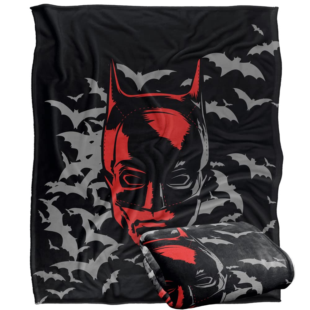 BATMAN The (2022) Blanket, The Mask Silky Touch Super Soft Throw Blanket 152 x 127 cm