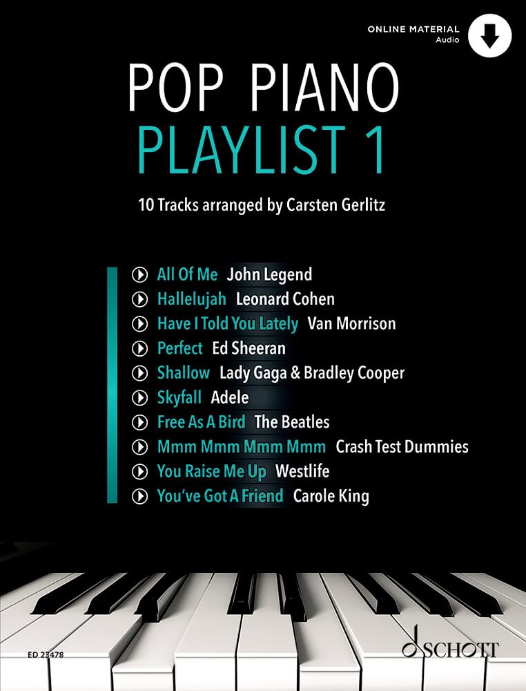 Pop Piano Playlist 1: 10 Tracks - arranged by Carsten Gerlitz. piano.