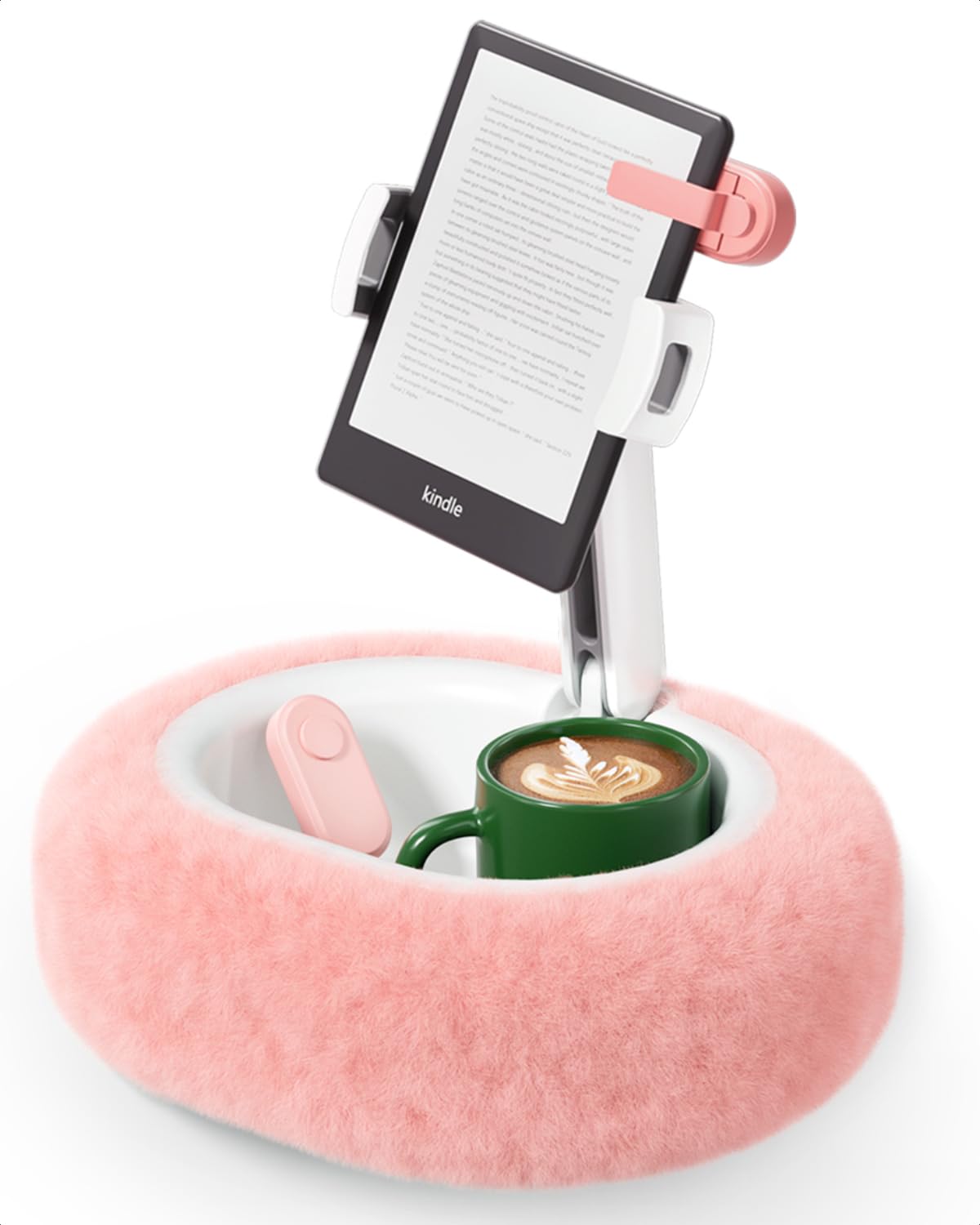 SupeDesk Soporte para tablet cama, cojín para Kindle, soporte para iPad, compatible con dispositivos de 4 a 11 pulgadas, soporte para teléfono móvil, soporte para Kindle, para sofá, regazo, cama, para