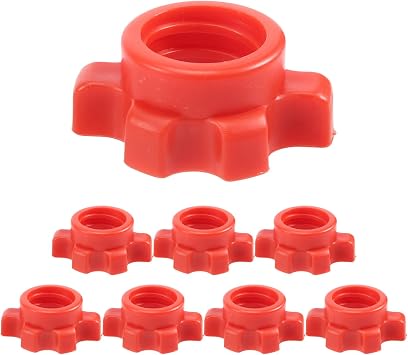 8pcs Dumbbell Nuts, Dumbbell Rod Nuts, Spin Lock Collar for Barbell Barbell Bar, Training Sports Accessories