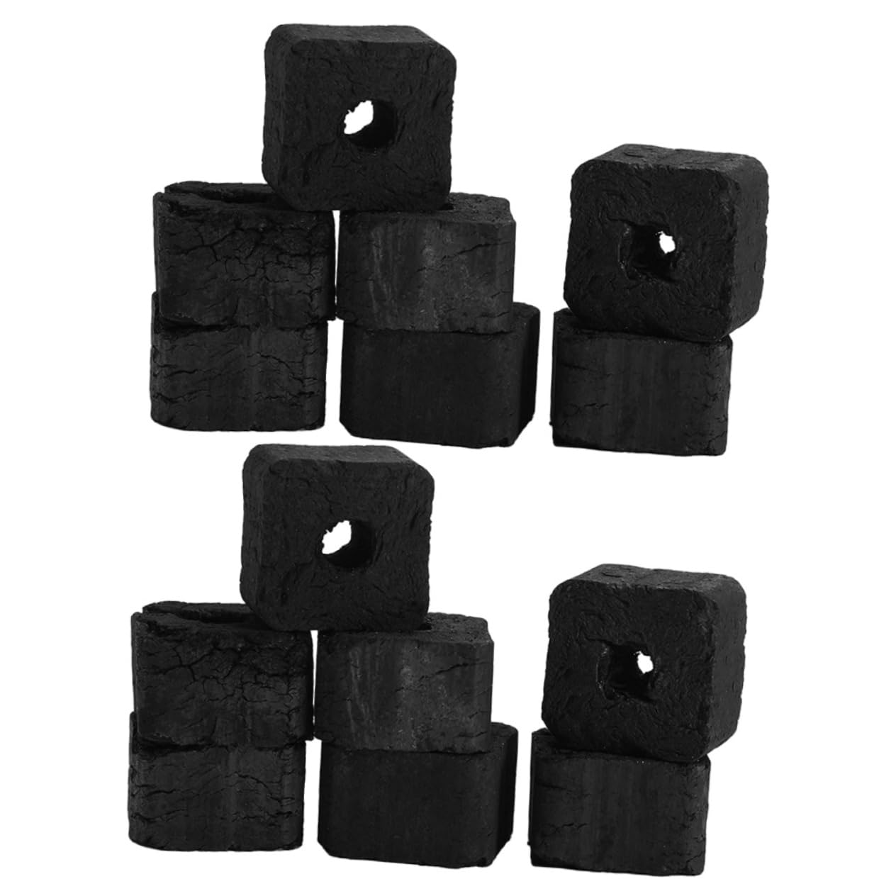 POPETPOP 1 Bag of BBQ Bamboo Charcoal Long Lasting Non-Smoky Fire Coal Tablets for Outdoor Grilling Camping Heating