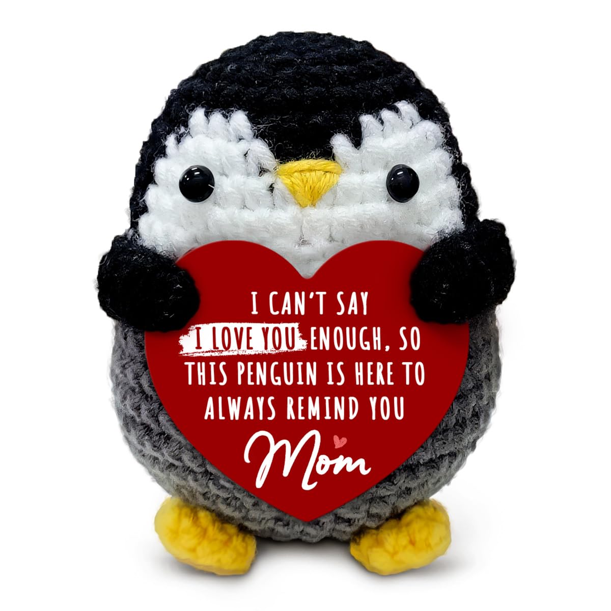 Pingouin au crochet, cadeau fête des mères original pour maman