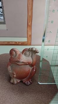 【木村長十郎友敬】蛙　カエル　細工物　縁起物　置物　飾り物 木村長十郎友敬】蛙カエル細工物縁起物置物飾り物