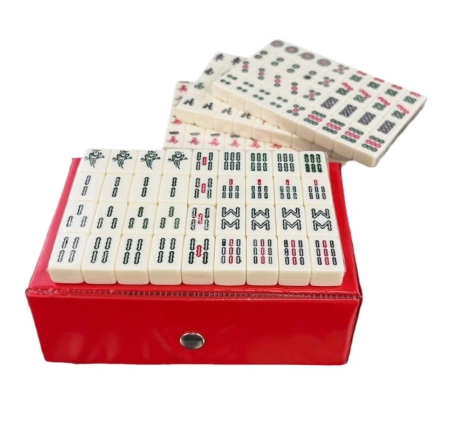 Chinesisches Mahjong Mahjong, Chinesischer Mahjong Mit 144 Gravierten Kacheln Und Box, Unterhaltung, Reisen, Haushalt, Hand-Mahjong Für Familie Reise Spiel