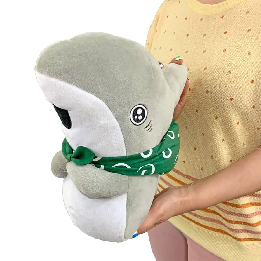 Amazon.co.jp: 表情豊かなかわいいぬいぐるみ おでかけ子ザメ