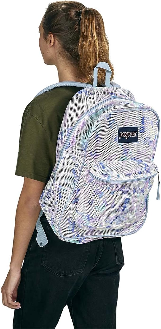 JanSport Unisex's MESH Pack Backpack, Book Bag, Mystic Floral, One Size
