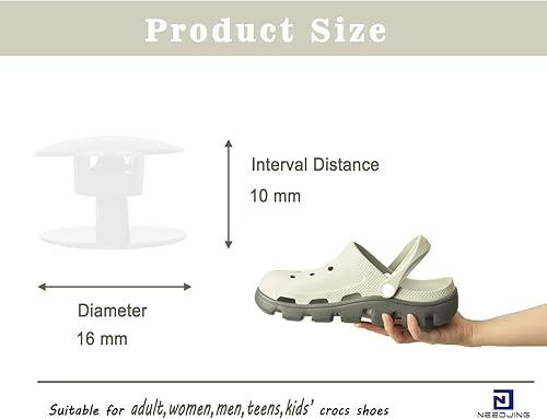 Miniatura 7 de Remaches de repuesto para reparación de correa de zapatos Crocs para Crocs remaches reemplazos correa trasera de zapatos botón de cierre de