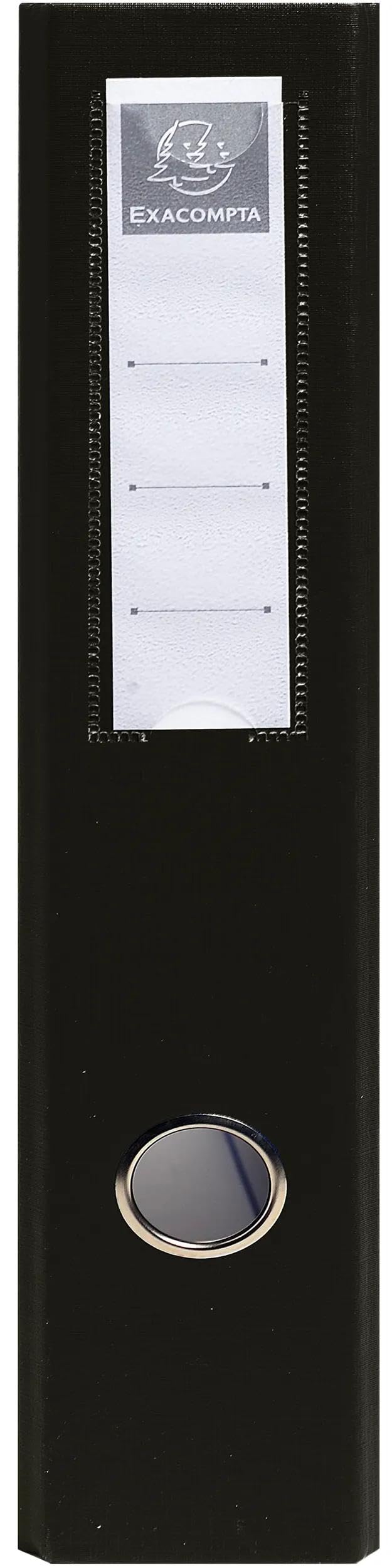 Exacompta - Réf. 51740E - Carton de 10 classeurs PVC - 4 anneaux en D de 50 mm - Dos 70 mm - Dimensions extérieures : 32 x 29 cm - Format à classer A4 Maxi- Assortis