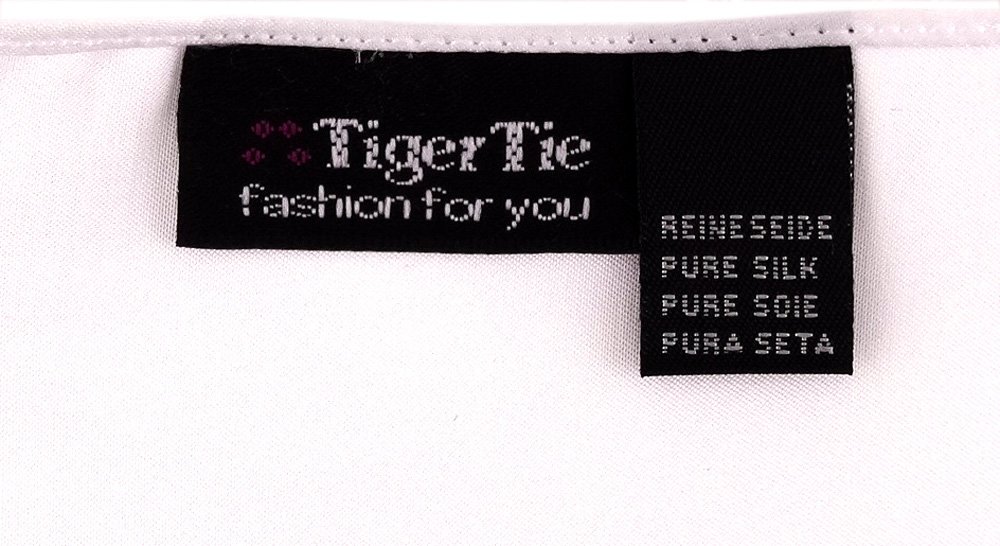 TigerTie Tkana designerska satynowa jedwabna chusta jednokolorowa uniwersalna - chusta 100% jedwab