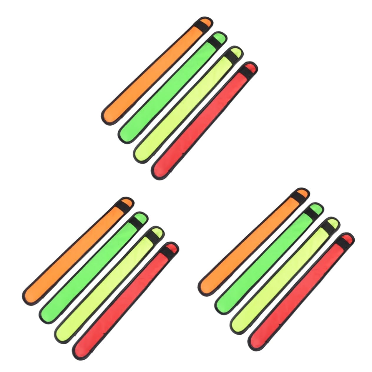 Toyvian Bracelets LED pour Course Lot de Vert Orange Bracelets Clignotants pour Visibilité Extérieur