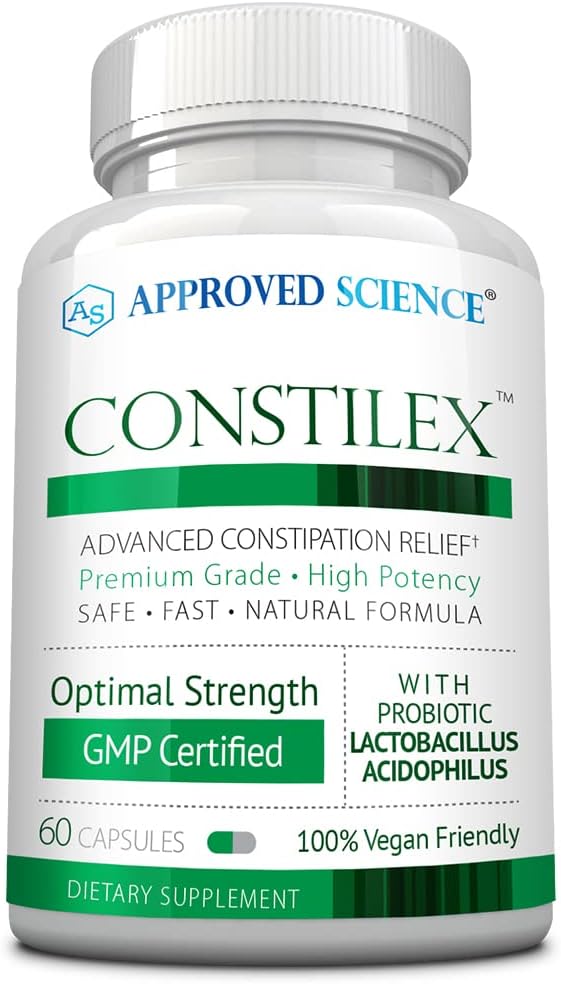 Approved Science Constilex - Rapid Constipation Relief & Support from Future Episodes - Promotes Healthy Levels of Bacteria and Strengthens Intestinal Flora - 1 Bottle