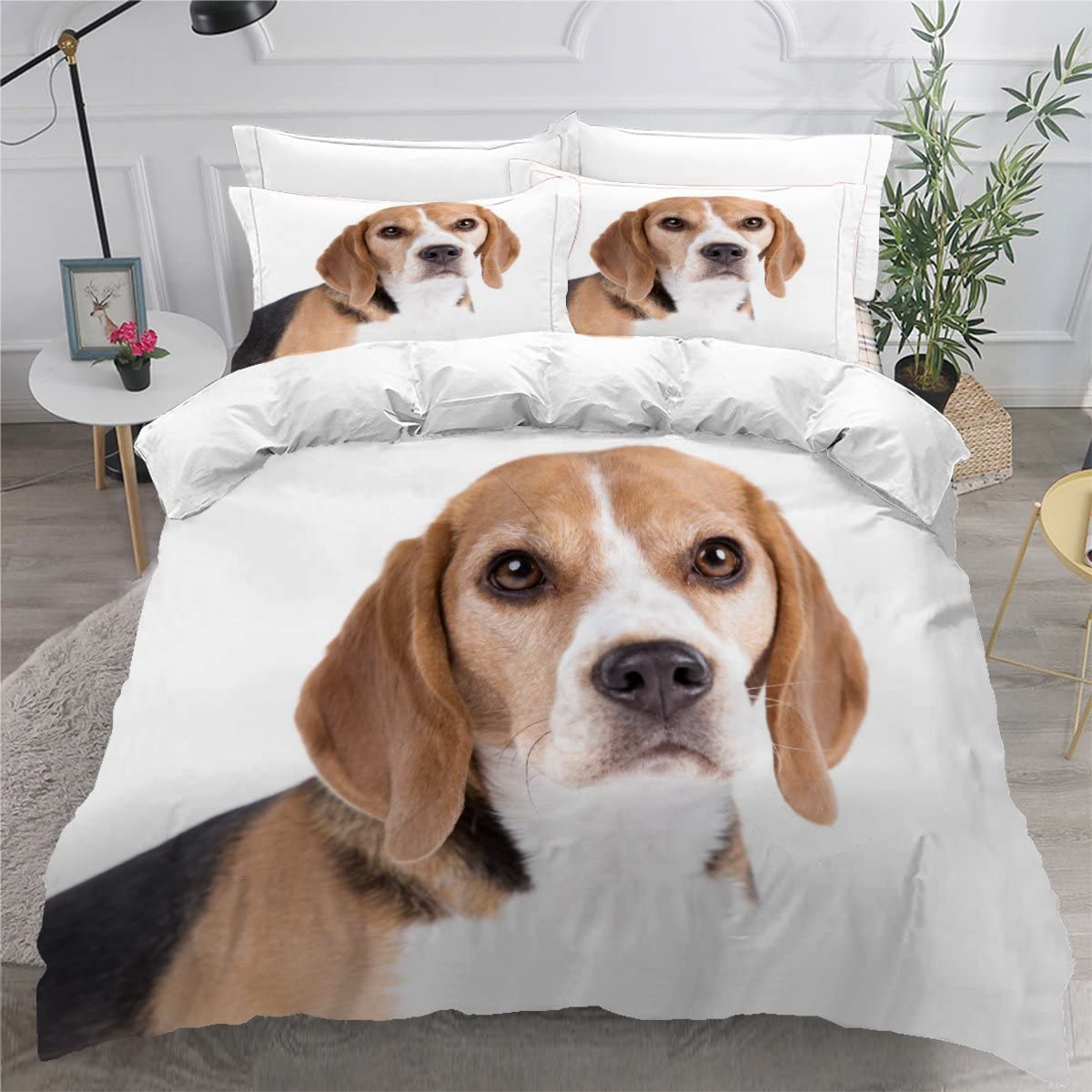 Kinder-Bettwäsche Staffordshire Bull Terrier – 3-teiliges Set Aus Weicher Mikrofaser, 135x200 Cm, Mit Reißverschluss