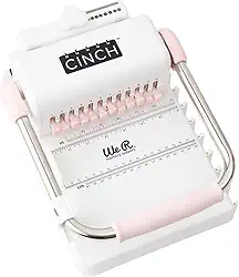 Encadernadora The Cinch We R - Furo Quadrado American Craft, 662789, Branco e Rosa, 1 Pc