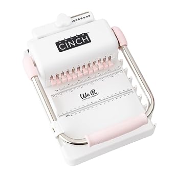 We R Memory Keepers Cinch Book Binding Machine 2 Pink White Easy to Use Design.