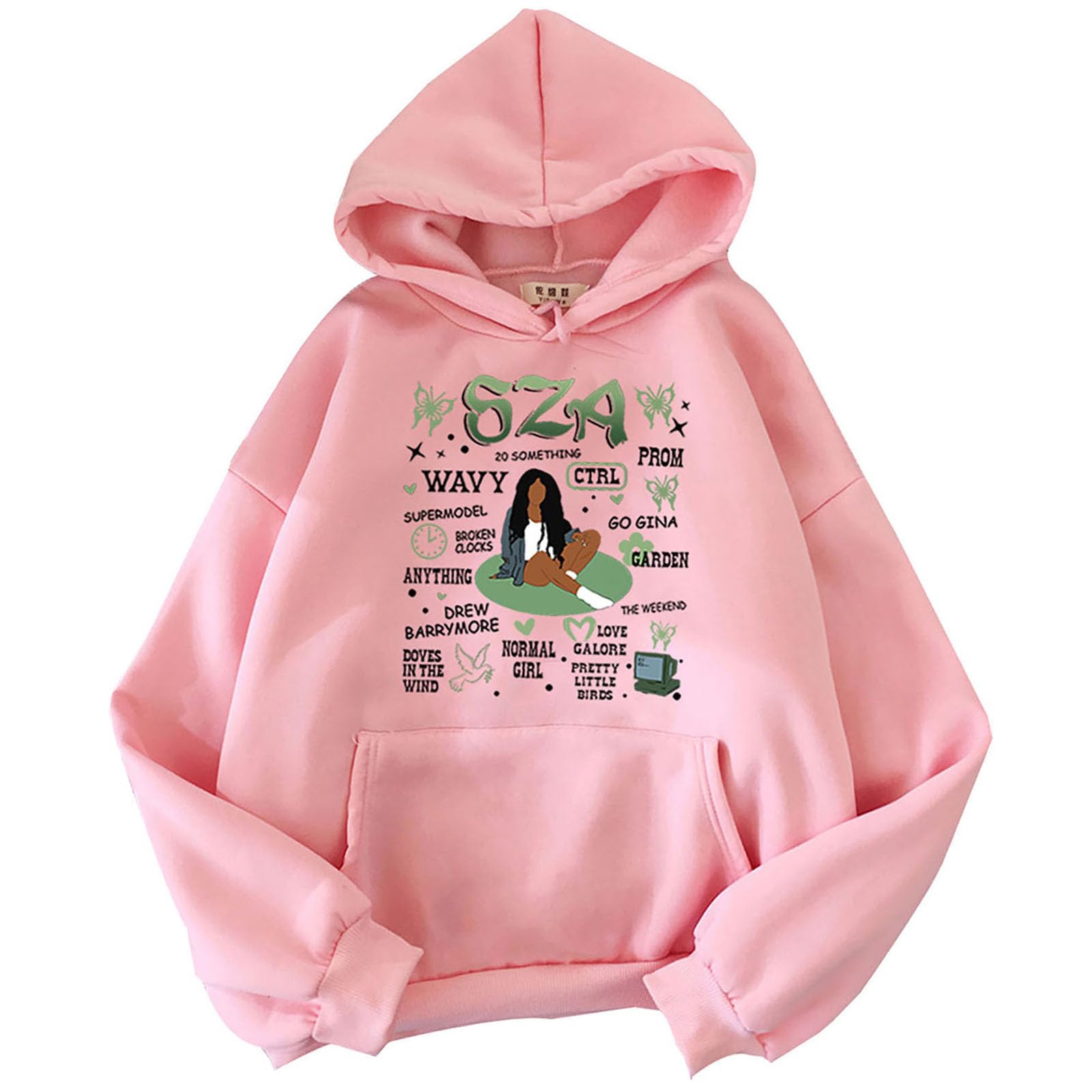 Sweat à capuche SZA Ctrl décontracté idéal pour vos journées cocooning et sorties urbaines - 3