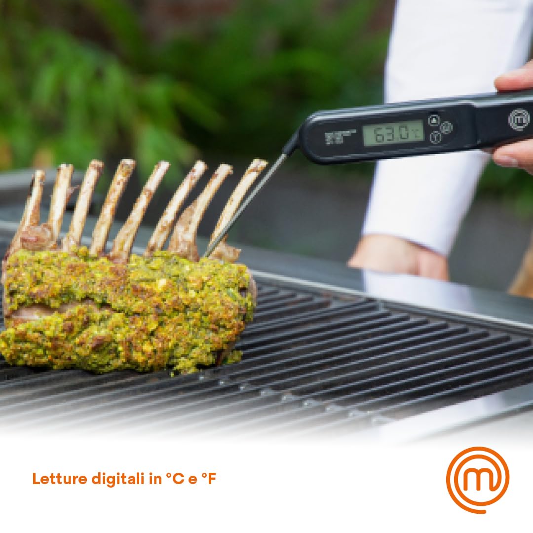Termometro Digitale Da Cucina Con Sonda - Precisione 0.1&deg;C, Per Carne, Forno E Griglia