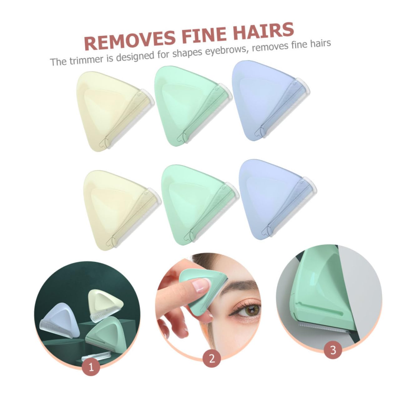 30 Stck. Portable Augenbrauenrasierer Augenbrauen Trimmer für Leicht Tragbar für Präzises Augenbrauen Design und Gesichtsbehaarung für Reisen und Zuhause