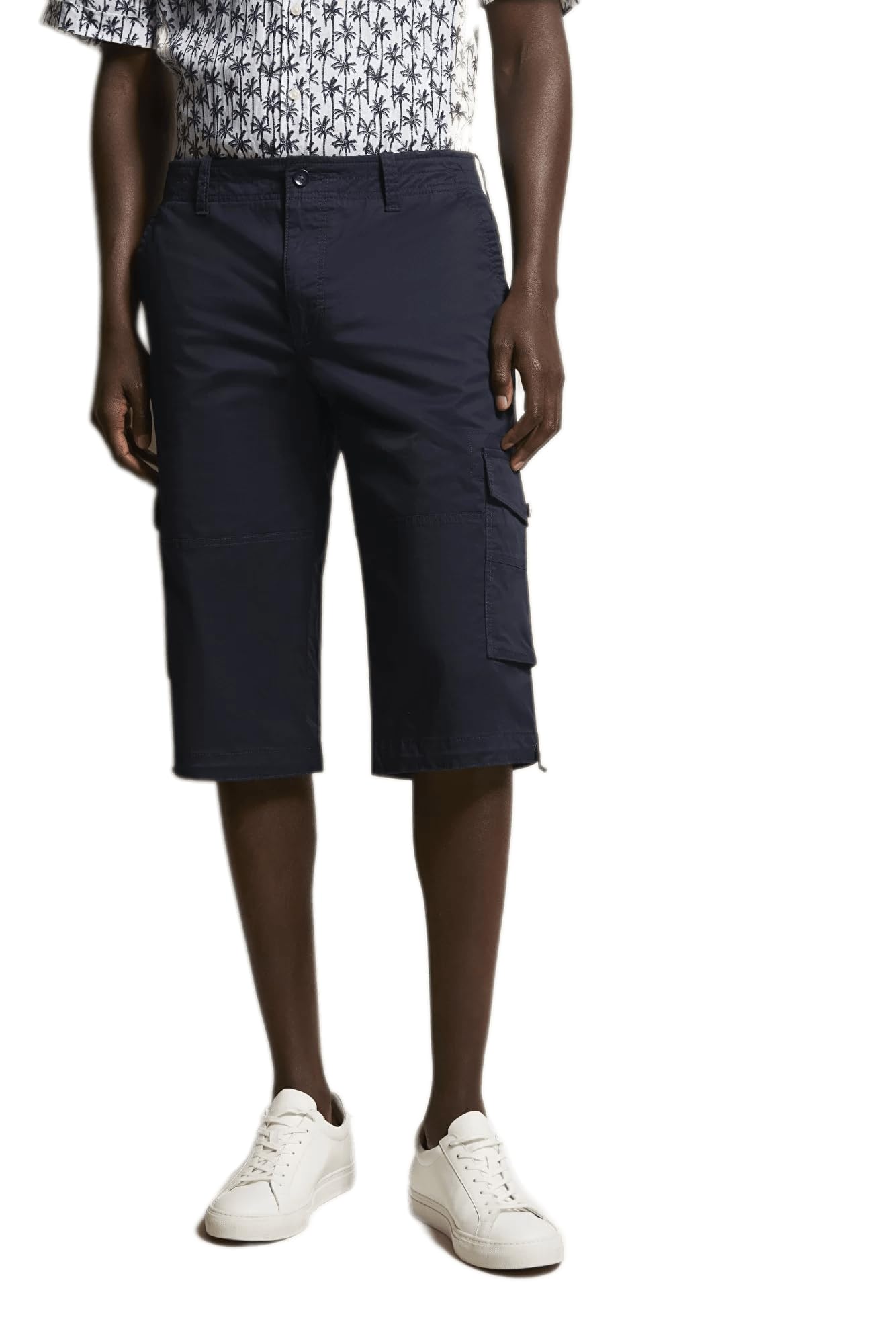 bugatti Men's 4279-56430A Bermuda Shorts, marine-390,
