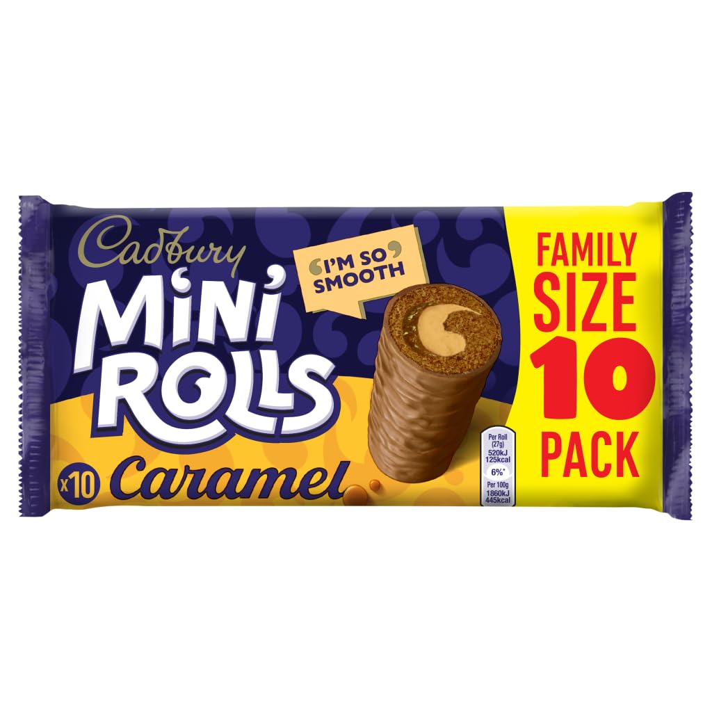 CADBURY CARAMEL MINI ROLL 10PK