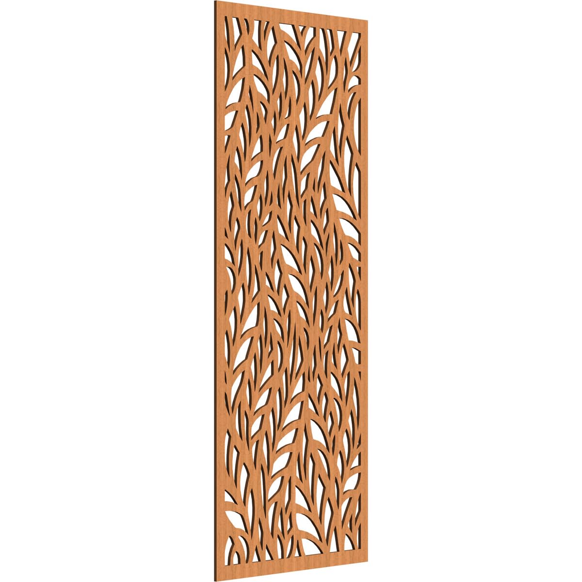 Ortonville Decorative Pierced Fretwork Wood Wall Panels, 23 3/8"W x 59 3/8"H x 3/8"T, Cherry