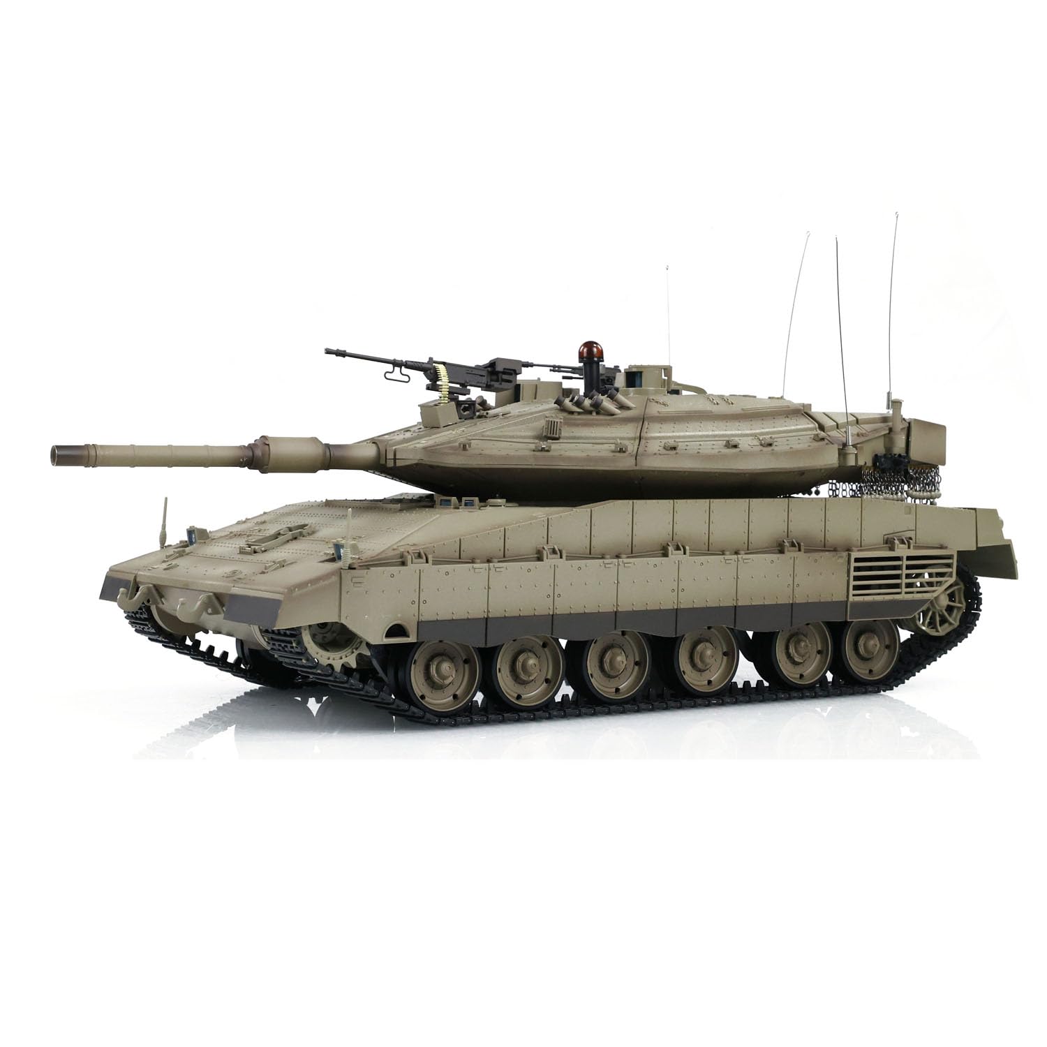 Heng Long 1/16 RC Tank 3958 IDF Merkava Mk Iv Rotato 360 ° Infrarossi Combattimento Metallo Guida Cambio Serbatoi Modello Generatore di Fumatori Bb Pellet Serbatoio Che Spara Airsoft