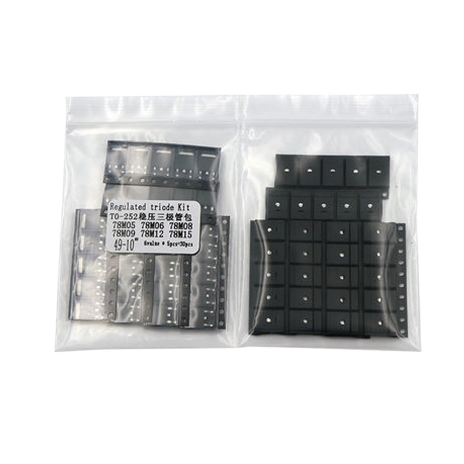 Kit transistors TO-252 78M05 à 78M15 régulateurs de tension assortis pour circuits 30 pièces