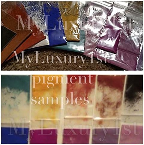 11 Natural Make Your Own Soap and Cosmetic Pigment Colors 1 Gram Samples Matte DIY Craft Nail Lip Gloss Making Pigment Black Iron Oxide White Titanium Dioxide Brown RED Teal Green Blue Yellow Violet Purple Plum Orchid Lavender Ultramarine Powder
