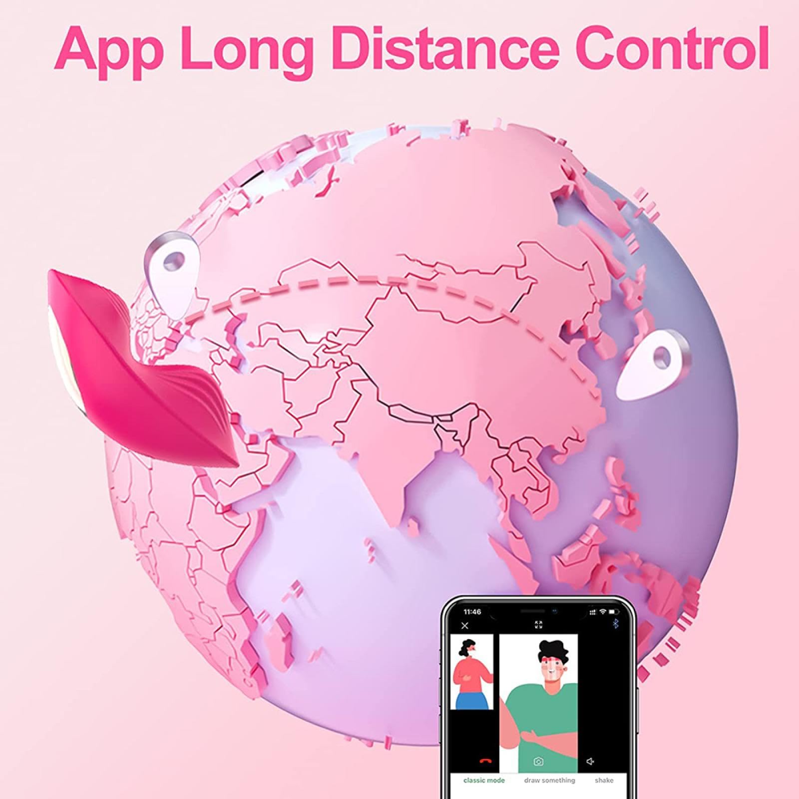 Vibrador Vibrador de punto G con Bluetooth, aplicación remota, vibradores de mariposa con Control, vibrador de clítoris y vagina, consolador, Juguetes sexuales Para mujeres