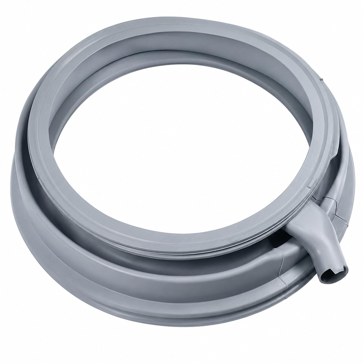 CABLEPELADO Goma puerta lavadora,Goma de Escotilla,Junta de goma para lavadora,Compatible con Bosch Siemens Balay Constructa iQ500 iQ300 Maxx 6 VarioPerfect Avantixx Serie 6 para 686004 00686004,Gris