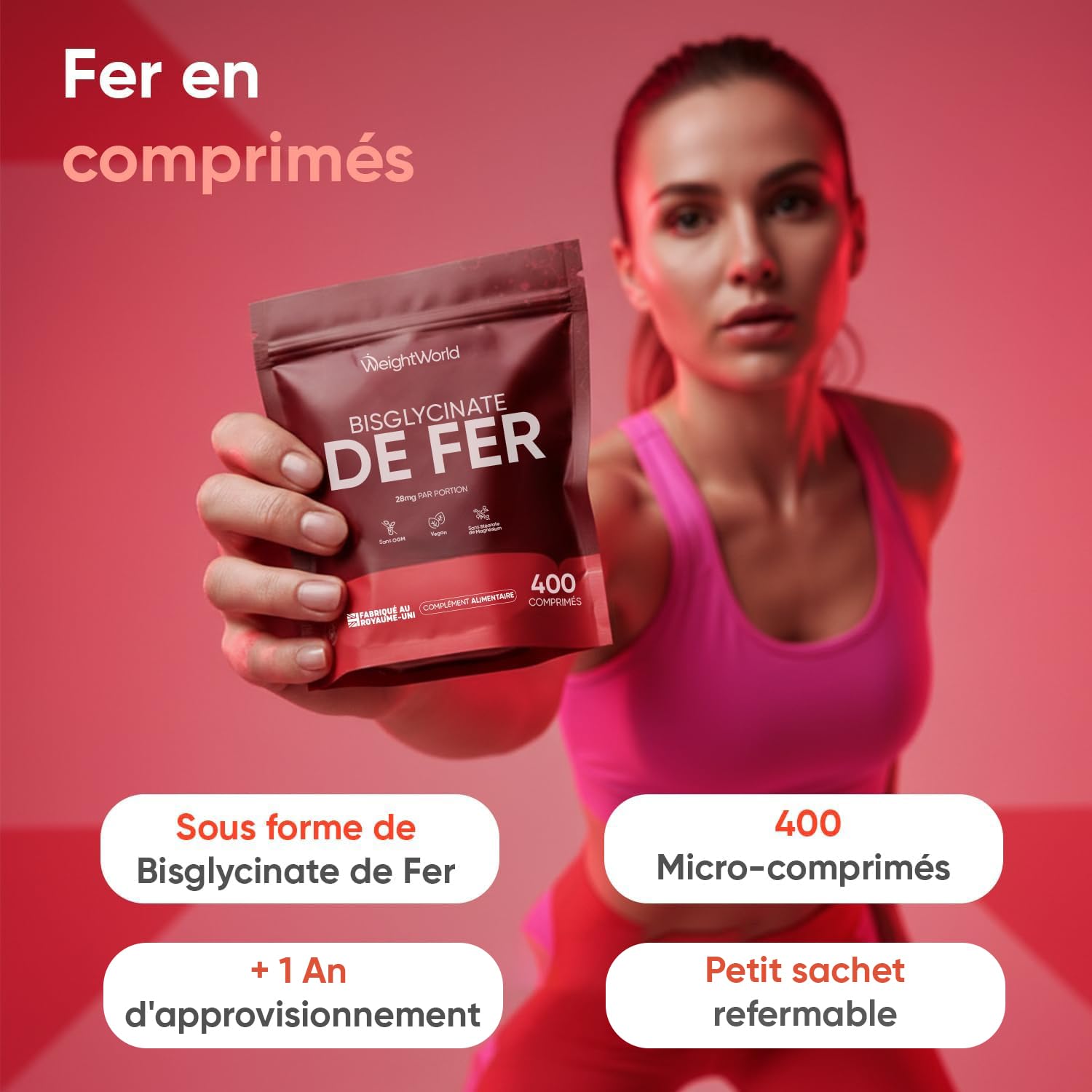 Duo Complémentaire - Vitamine C Liposomale 1000mg & Fer Bisglycinate