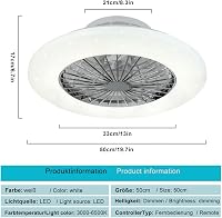 Depuley LED Mennyezeti Ventilátor Távirányítóval, Dimmelhető, Időzítő és Hőmérséklet Szabályozás 5