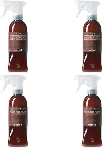 Method - Pulidor de madera en aerosol almendra, paquete de 4 unidades, paquete de 4 unidades (paquete de 4)
