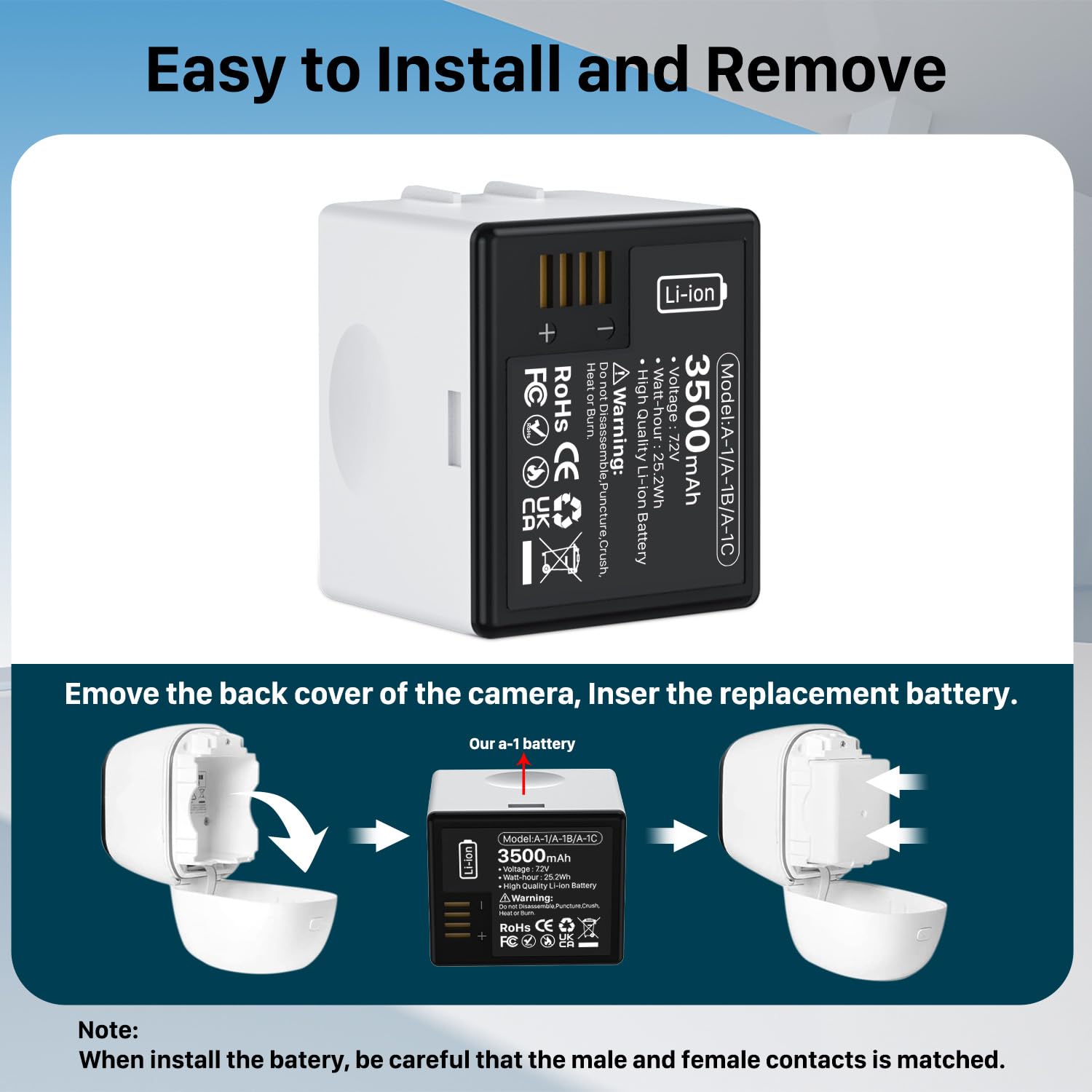 Arlo Pro Rechargeable Battery U2013 Designed For Arlo Pro Wire