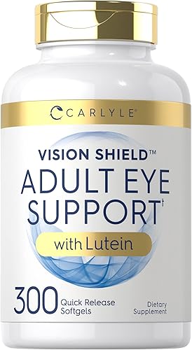 Carlyle Soporte ocular para adultos | 300 cápsulas | con luteína y zeaxantina | Suplemento sin OMG y sin gluten