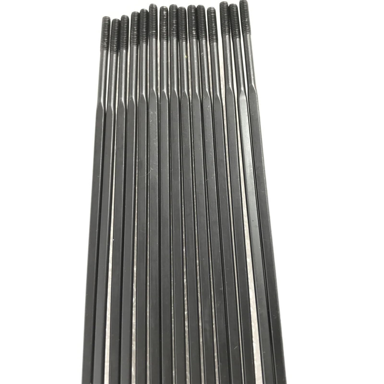 Rayons 12 pièces/lot de 12 jauges de traction droites 14 G 2,0 mm pour rayons de vélo, tétons droits sans tétons de rayons, tétons de rayons en aluminium, rayons de vélo (273 mm)
