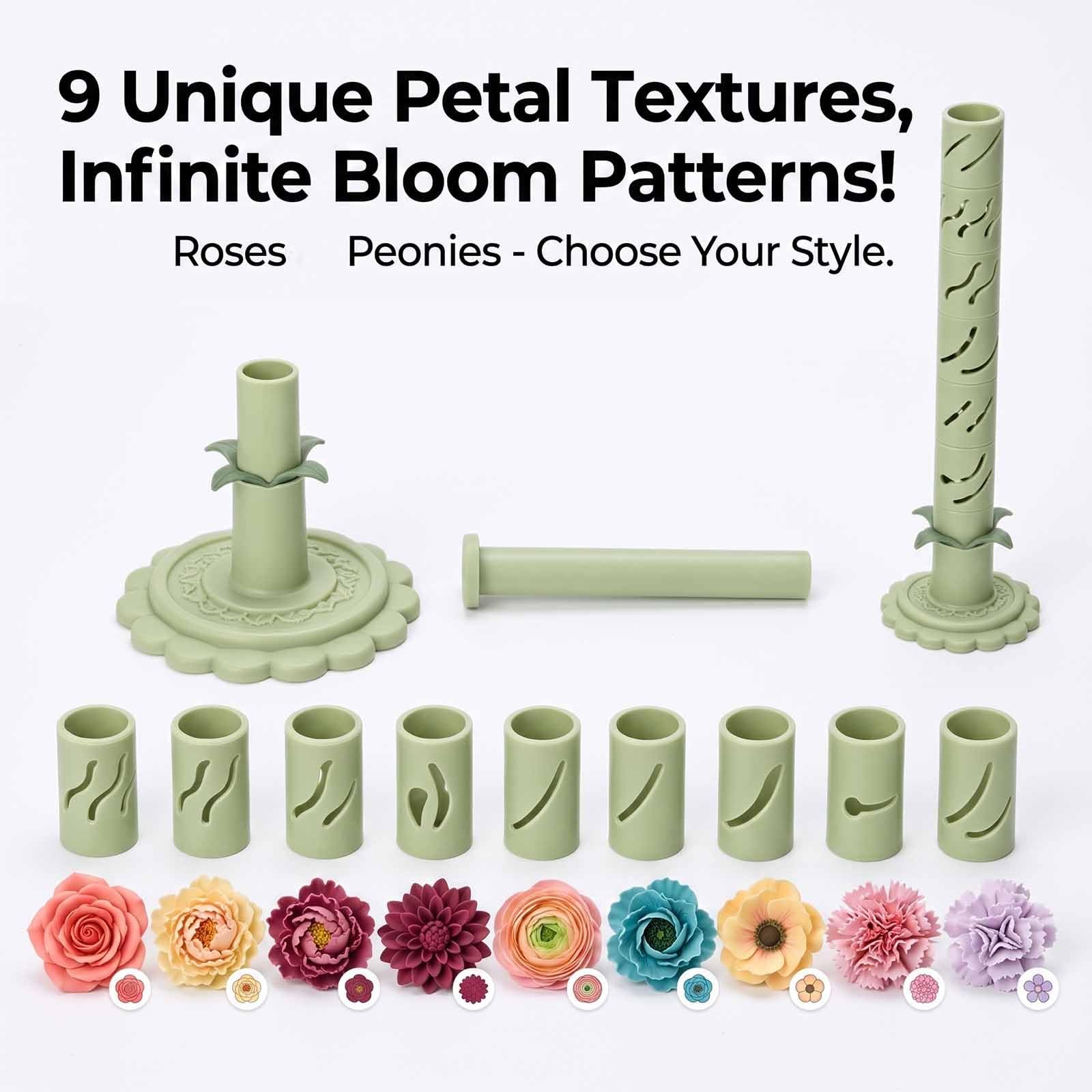 Modularer Clay Bloom Maker, 3D-gedruckter Polymer Clay Flower Maker