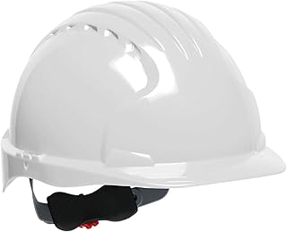 Evolution Deluxe 6151 280-EV6151-50 Standard Brim Hard Hat with HDPE Shell, 6-Point Polyester Suspension and Wheel Ratchet Adjustment
