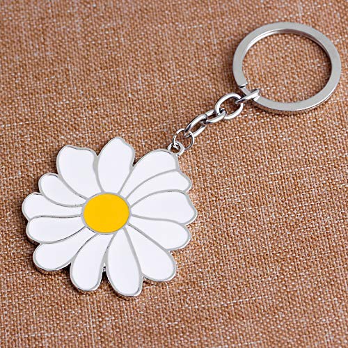 Cupid Zinc Alloy Little Daisy Keychain White : Amazon.in: Fashion