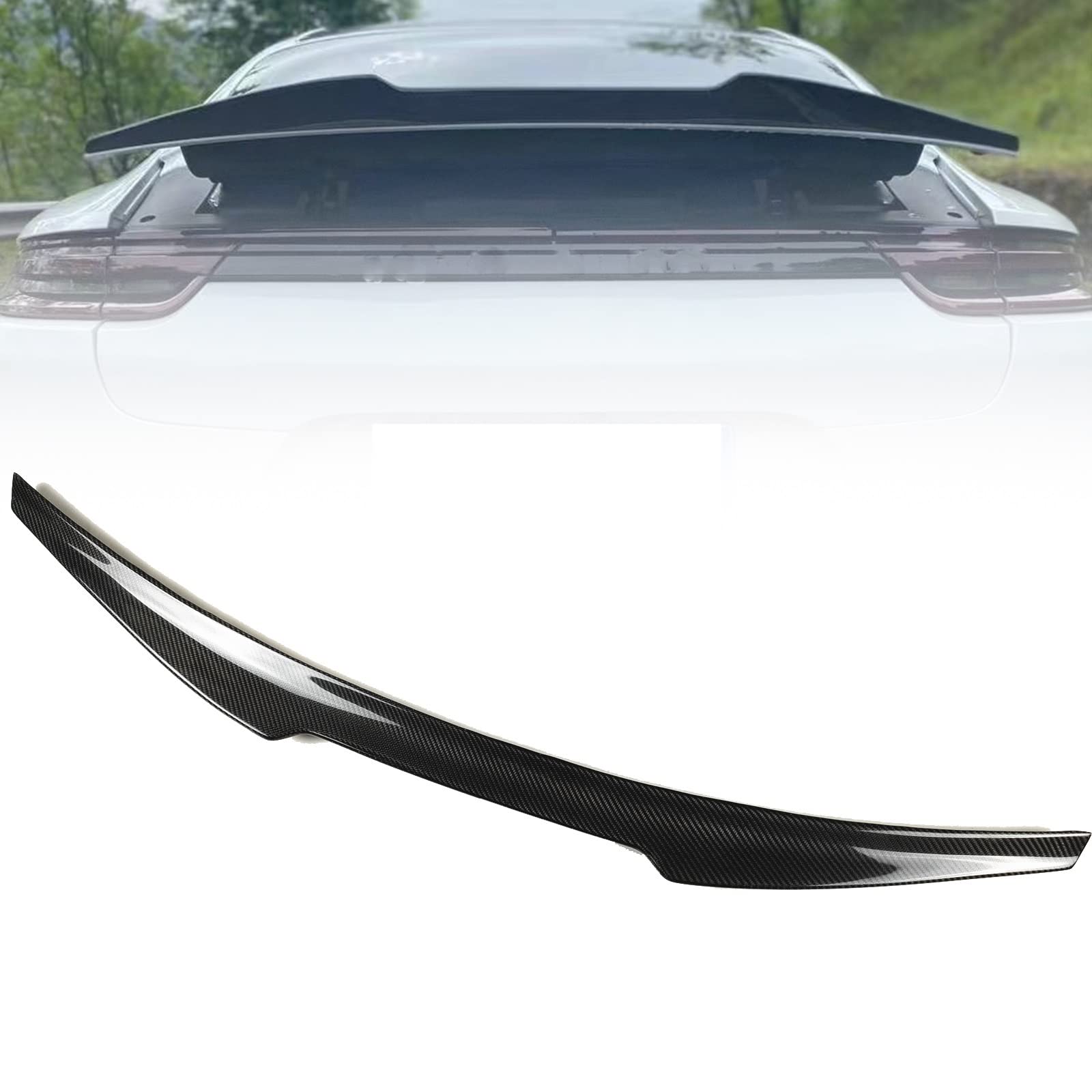 Aileron de coffre aérodynamique en véritable carbone améliore appui Panamera 971