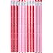 amscan Valentine Pink Glitter Wooden Pencils, 7 1/2